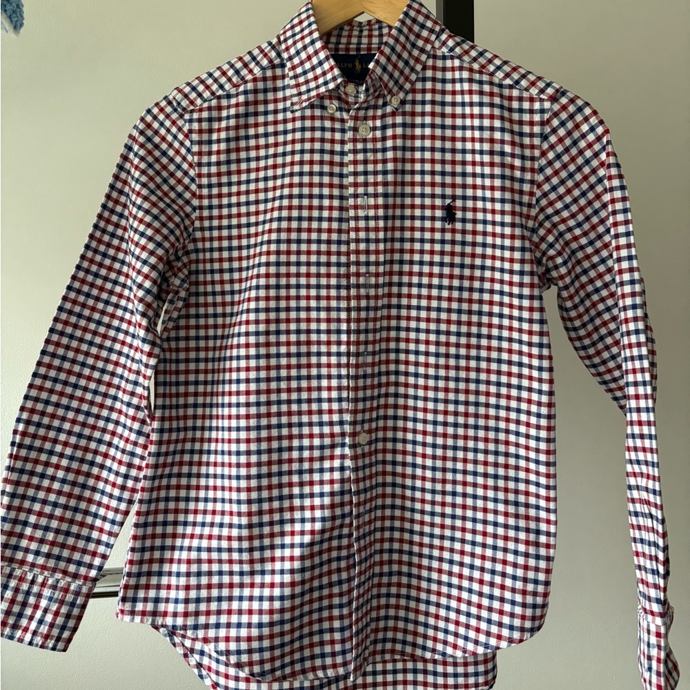 Boy’s Ralph Lauren Checkered Shirt, Youth Size 10-12. Excellent condition
